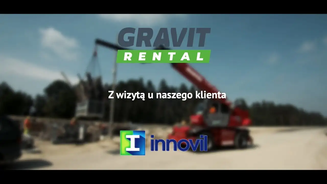 Kadr z filmu prezentującego realizację „Manitou MRT na placu budowy - wynajem zamiast zakupu”.