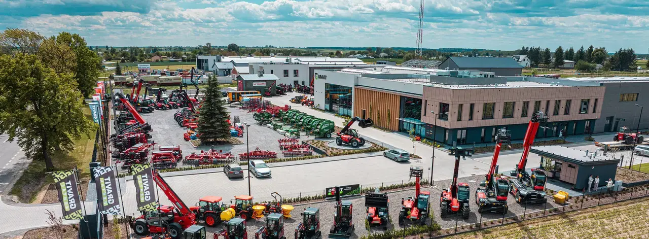 Budynek i plac oddziału GRAVIT Rental Siedziba Główna Lublin.