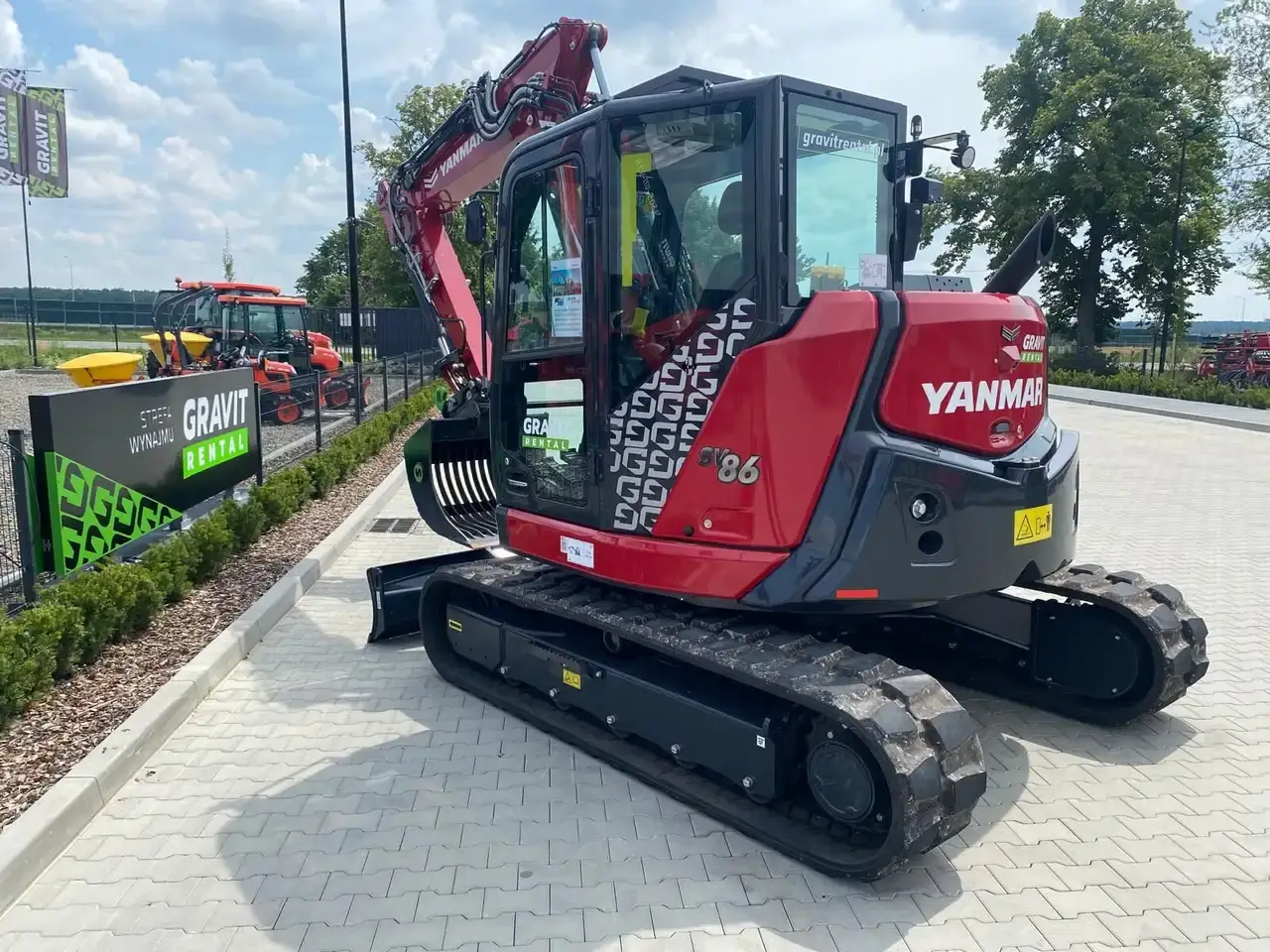 Wynajem koparki gąsienicowej Yanmar SV86 2PB, miniatura zdjęcia 3 z 11.