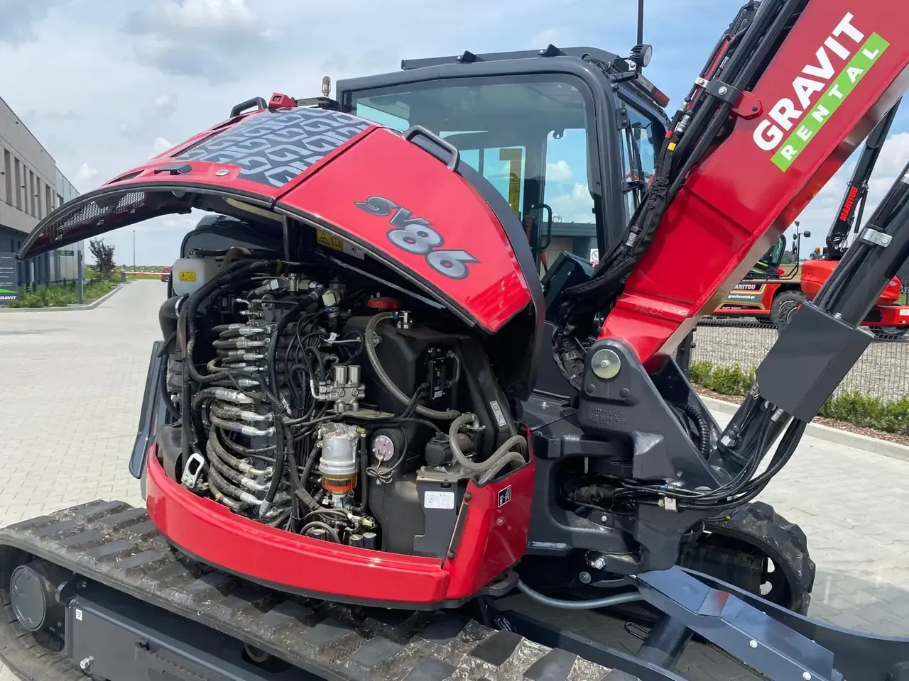 Wynajem koparki gąsienicowej Yanmar SV86 2PB, miniatura zdjęcia 9 z 11.